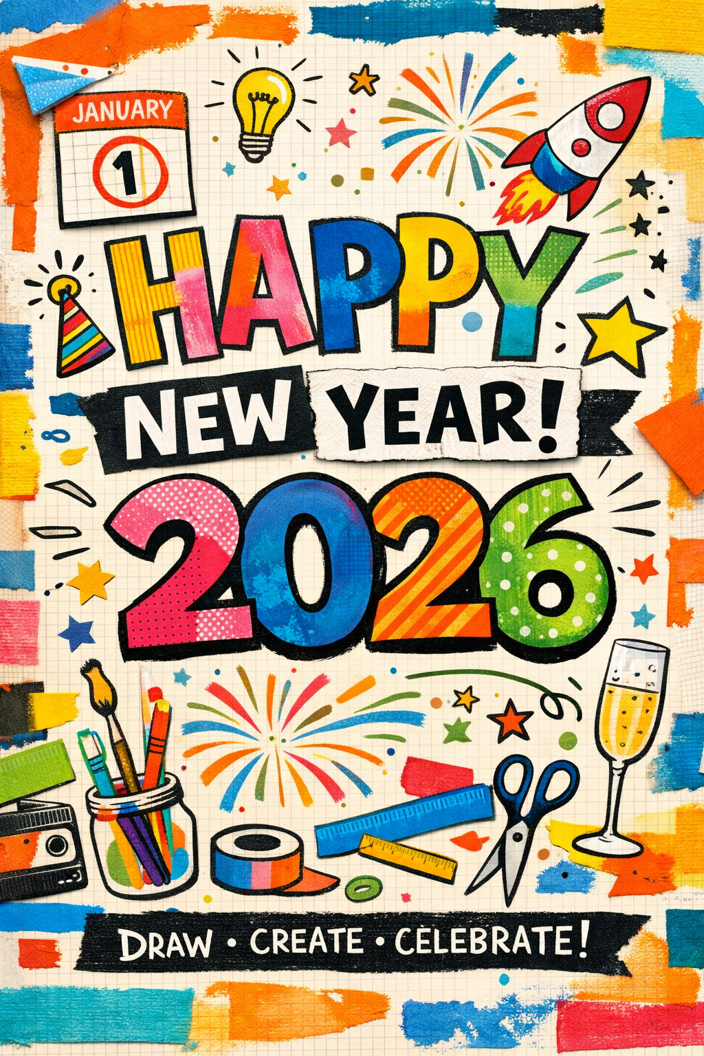 Home new year poster
